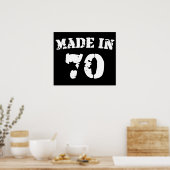 Made In 1970 Poster (Küche)