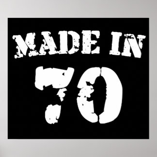Made In 1970 Poster