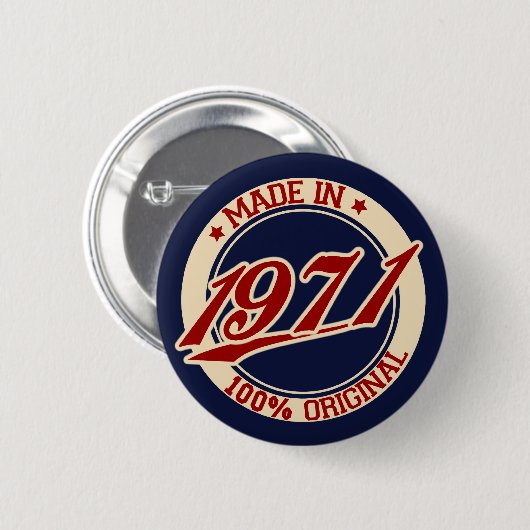 Made in 1971 button (Vorne & Hinten)