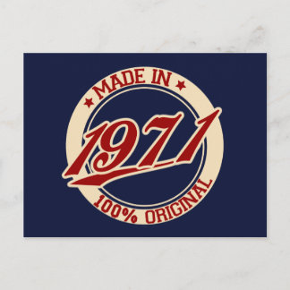 Made in 1971 postkarte