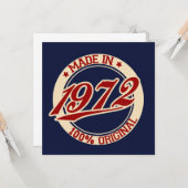 Made in 1972 karte (Vorderseite/Rückseite Beispiel)