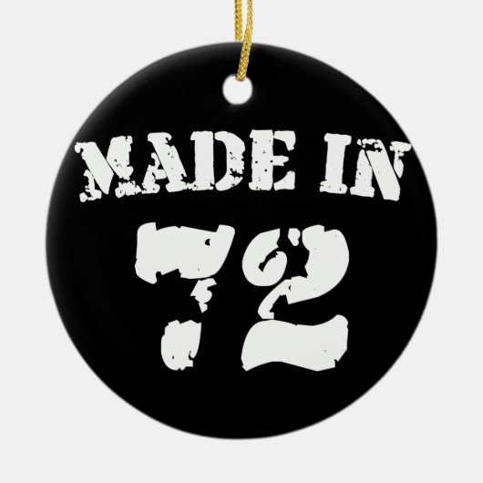 Made in 1972 keramikornament (Vorne)