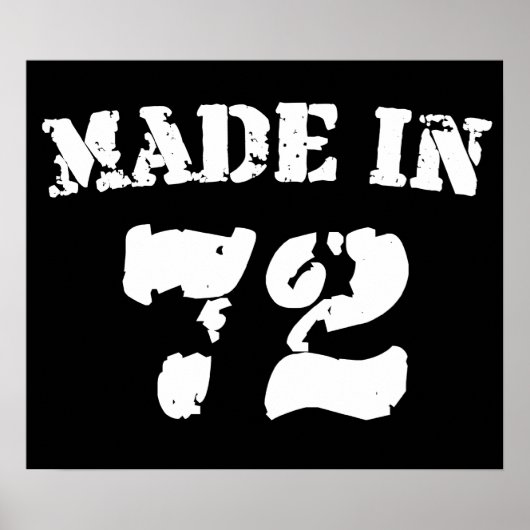 Made in 1972 poster (Vorne)