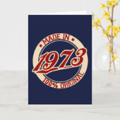 Made In 1973 Karte (Gelbe Blume)