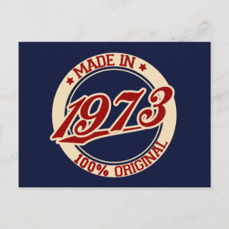Made in 1973 postkarte