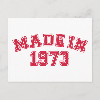 Made in 1973 postkarte