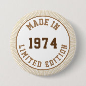 Made in 1974 button (Vorderseite)