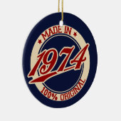 Made In 1974 Keramikornament (Rechts)