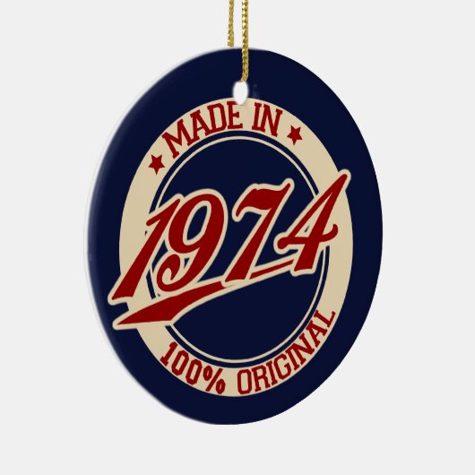 Made In 1974 Keramikornament (Rechts)