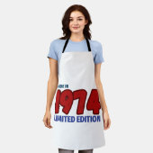 Made in 1974 Limited Edition T - Shirt Schürze (Getragen)