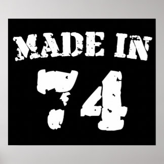 Made In 1974 Poster