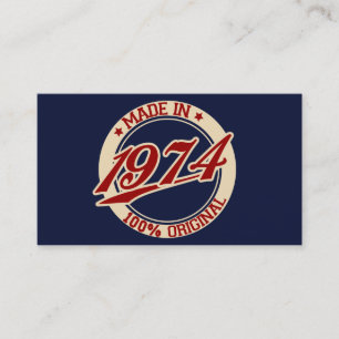 Made In 1974 Visitenkarte