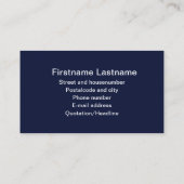 Made In 1974 Visitenkarte (Rückseite)