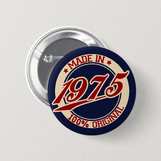 Made in 1975 button (Vorne & Hinten)
