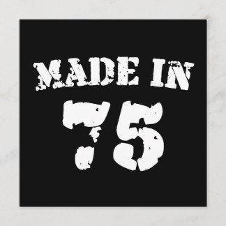 Made in 1975 karte