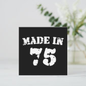 Made in 1975 karte (Stehend Vorderseite)