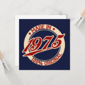 Made in 1975 karte (Vorderseite/Rückseite Beispiel)