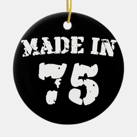 Made in 1975 keramikornament (Vorne)