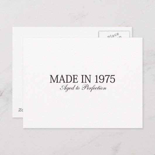 Made in 1975 postkarte (Vorne/Hinten)
