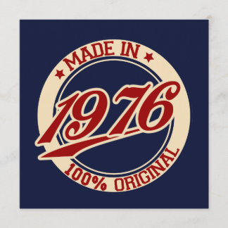 Made in 1976 karte