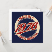 Made in 1976 karte (Vorderseite/Rückseite Beispiel)