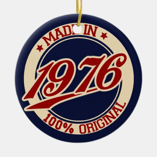 Made in 1976 keramikornament (Vorne)