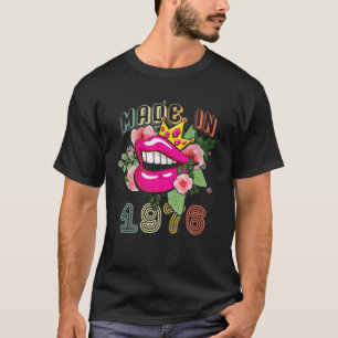 Made in 1976 Königin Geborenen Geburtstag Geschenk T-Shirt