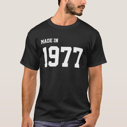 Made in 1977 T-Shirt (Vorderseite)