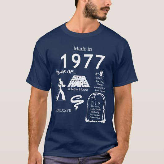 Made in 1977 TShirt (Vorderseite)