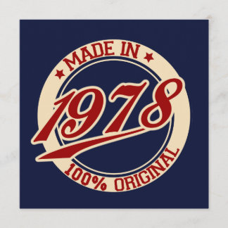 Made in 1978 karte