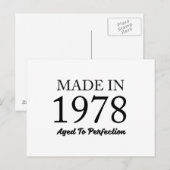Made in 1978 postkarte (Vorne/Hinten)