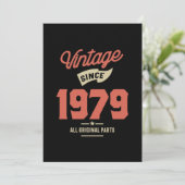 Made in 1979 Geburtstagsgeschenk Dankeskarte (Stehend Vorderseite)