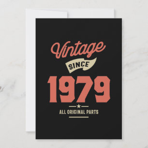 Made in 1979 Geburtstagsgeschenk Dankeskarte