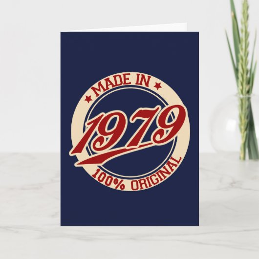 Made in 1979 karte (Vorderseite)