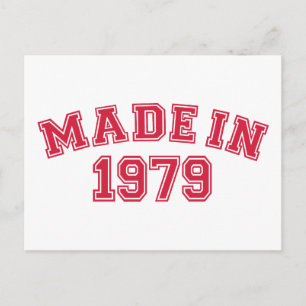 Made in 1979 postkarte