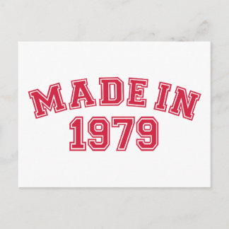 Made in 1979 postkarte