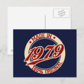 Made in 1979 postkarte (Vorne/Hinten)