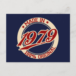 Made in 1979 postkarte