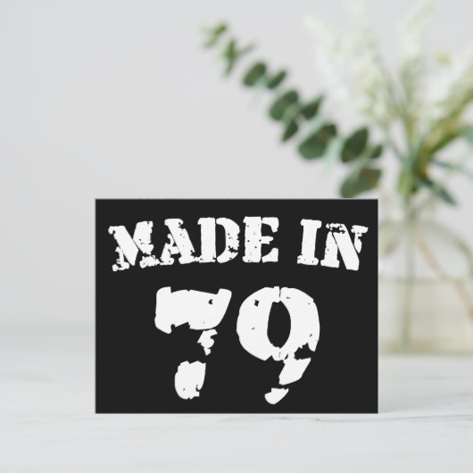 Made in 1979 postkarte (Stehend Vorderseite)