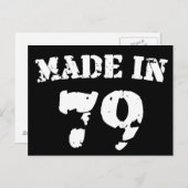 Made in 1979 postkarte (Vorne/Hinten)