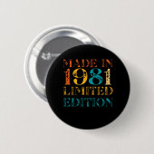 Made in 1981 button (Vorne & Hinten)