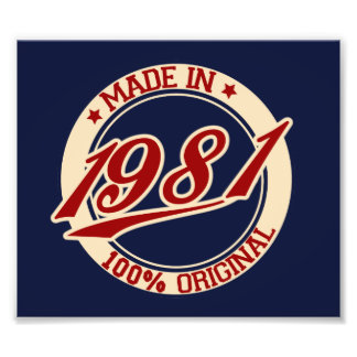 Made in 1981 fotodruck