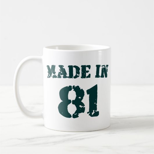 Made in 1981 kaffeetasse (Links)