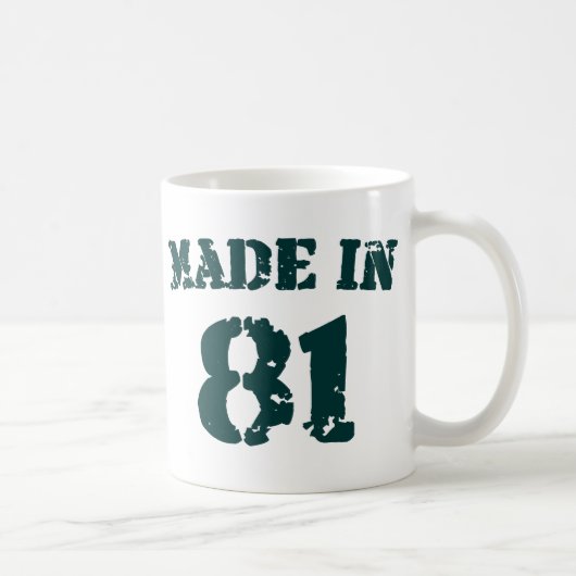 Made in 1981 kaffeetasse (Rechts)