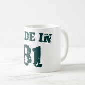 Made in 1981 kaffeetasse (VorderseiteRechts)