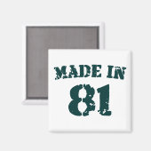 Made in 1981 magnet (Vorderseite/Rückseite)