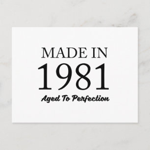 Made in 1981 postkarte