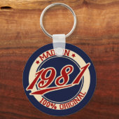 Made in 1981 schlüsselanhänger (Vorderseite)