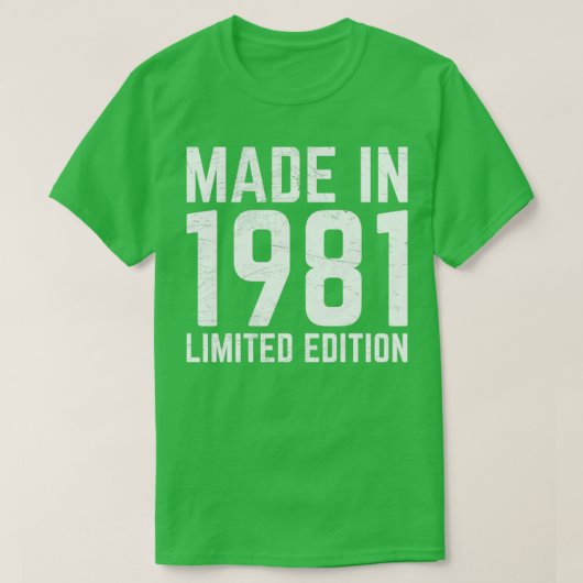 Made in 1981 T-Shirt (Design vorne)