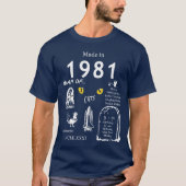 Made in 1981 TShirt (Vorderseite)